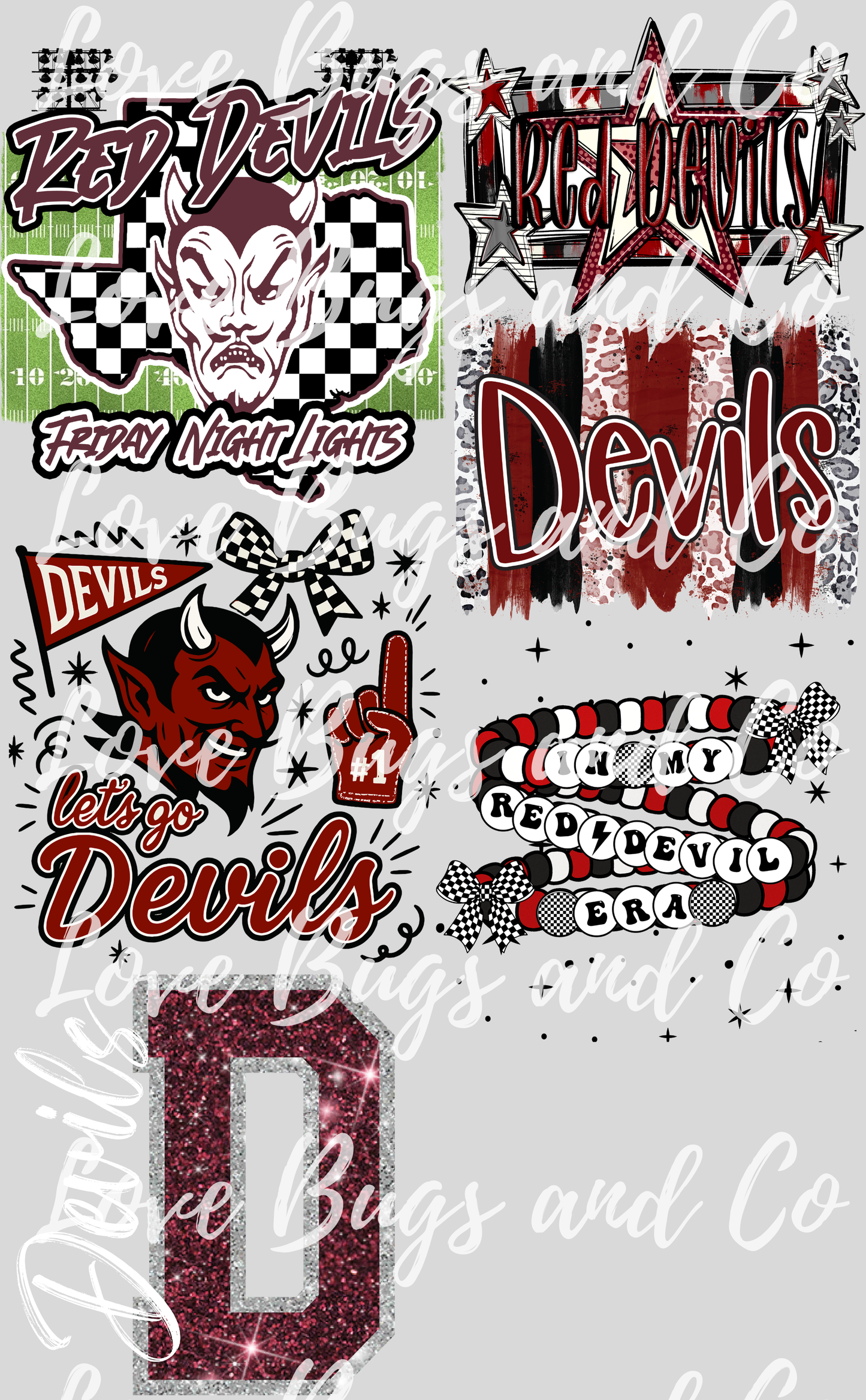 Red Devils Premade Gangsheet