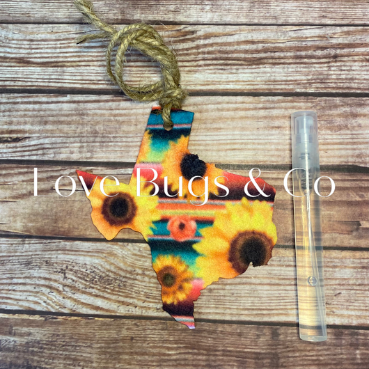 Sunflower Serape Texas Car Freshie