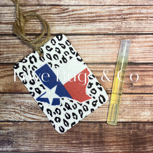 Texas Leopard Car Freshie