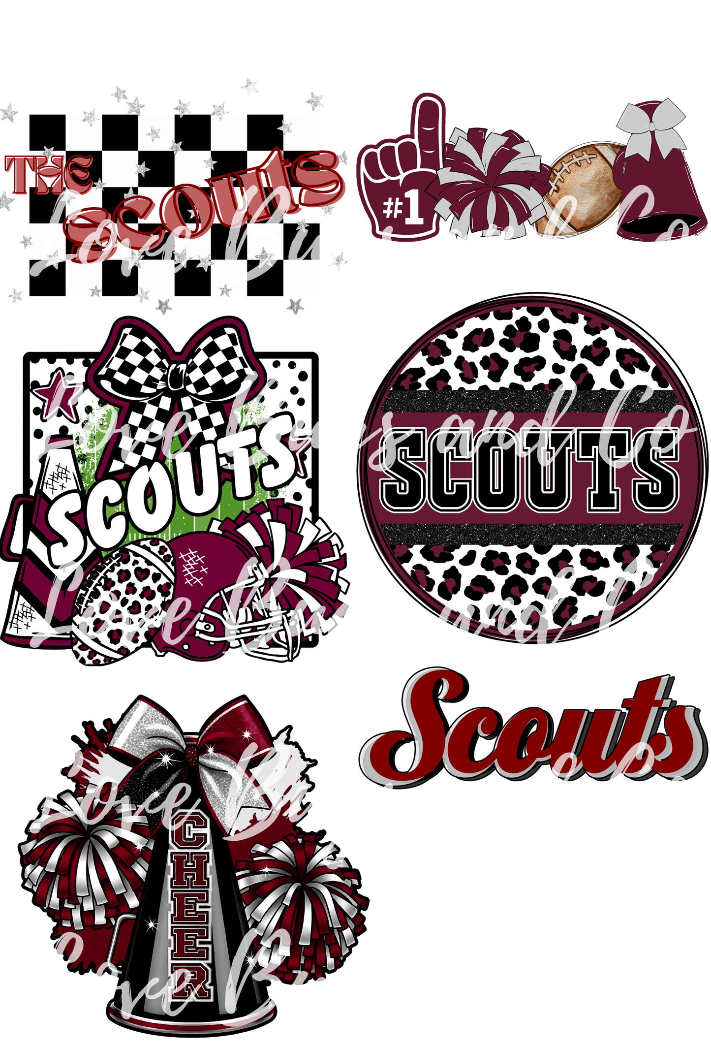 Alamo Scouts Premade Gangsheet