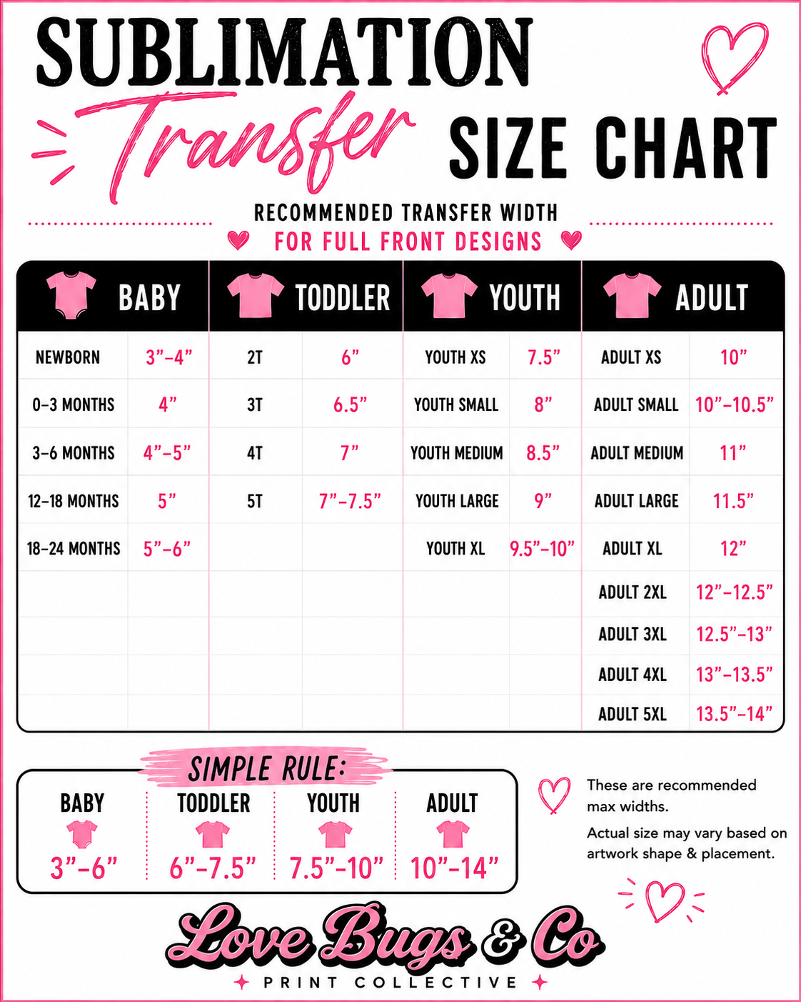 Sublimation Gang Sheets