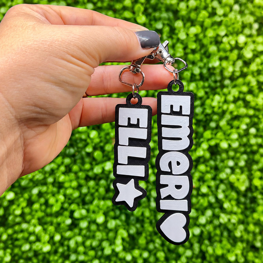 3D Printed Name Keychain