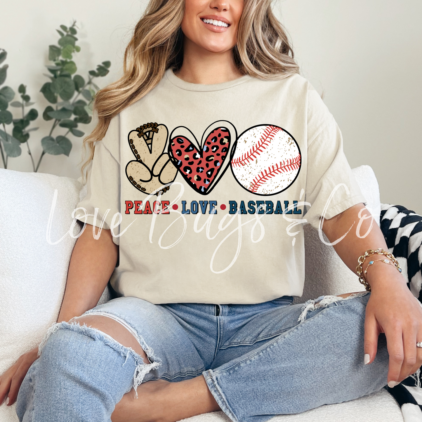 Peace Love Baseball