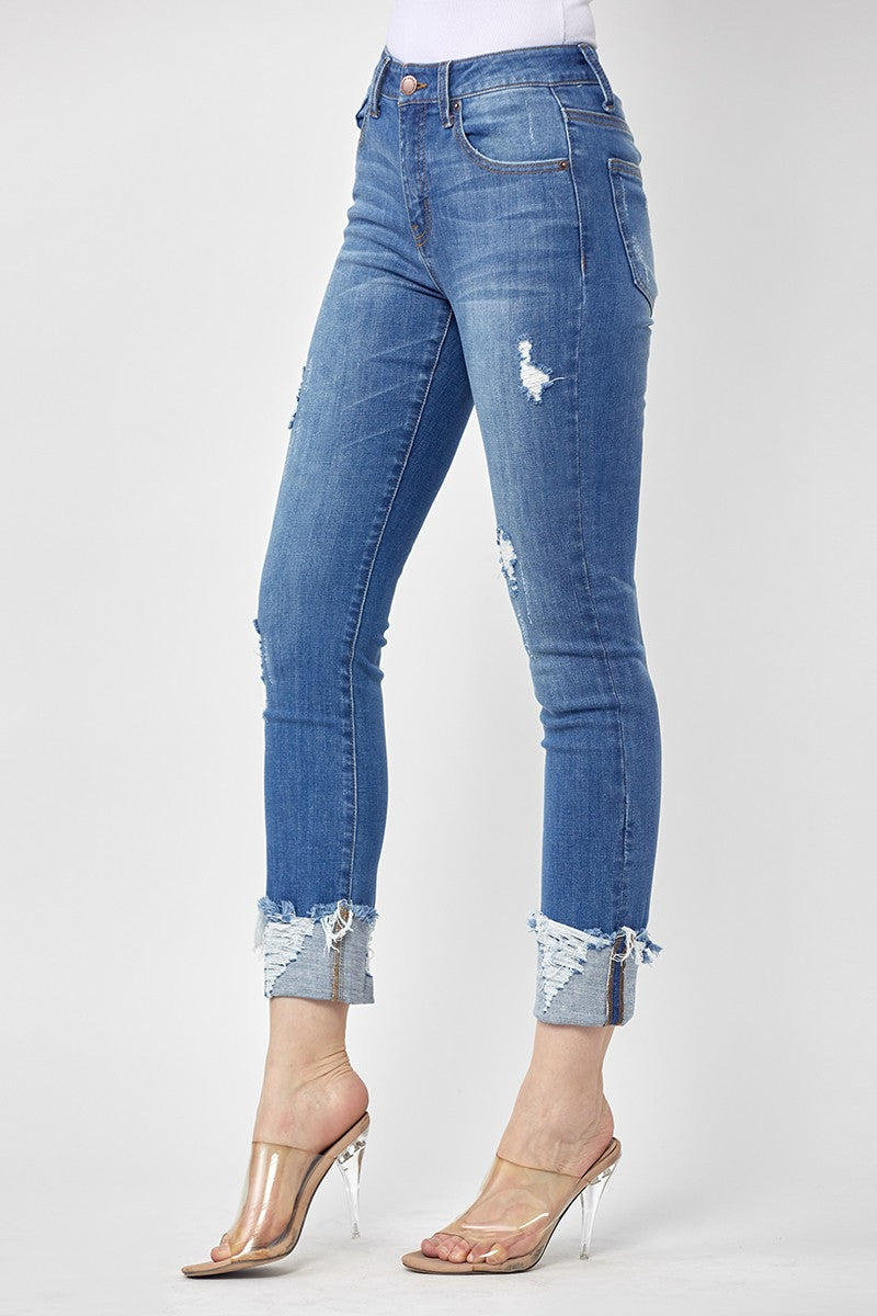 Risen Distressed Capris
