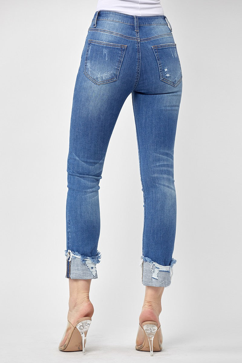 Risen Distressed Capris
