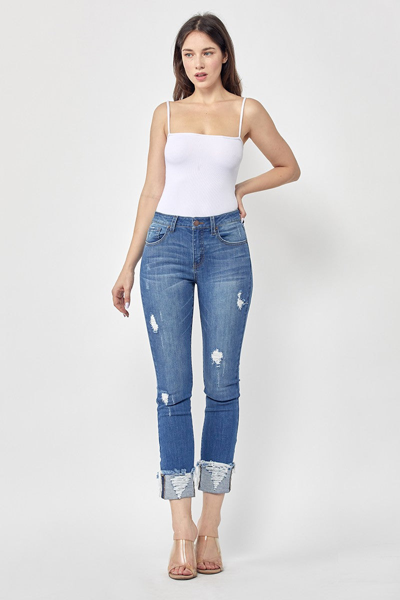 Risen Distressed Capris