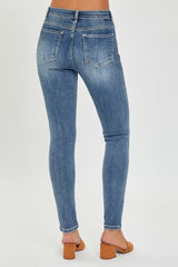 MID RISE ANKLE SKINNY JEANS