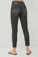 MID-RISE ANKLE SKINNY JEANS