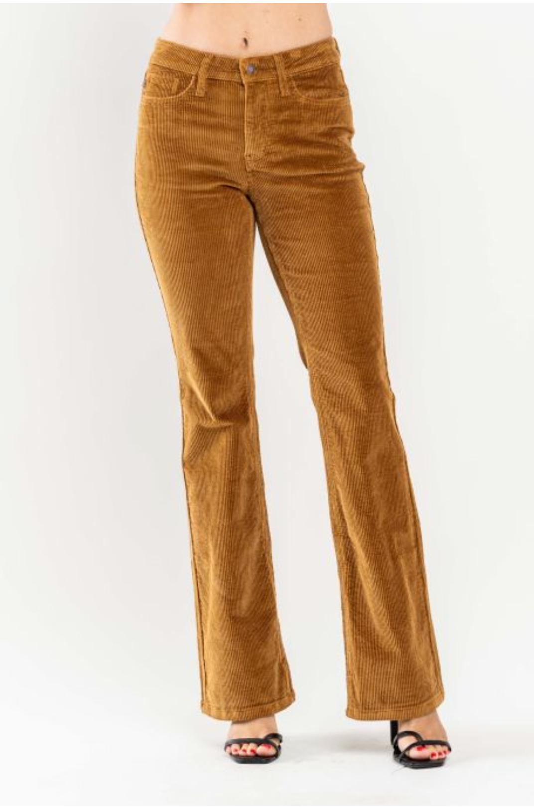 Mid Rise Overdyed Corduroy Bootcut