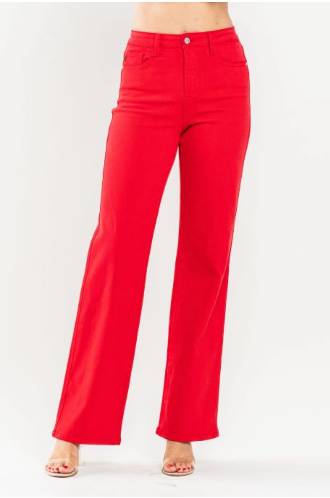 High Waist Garment Dyed 90's Straight