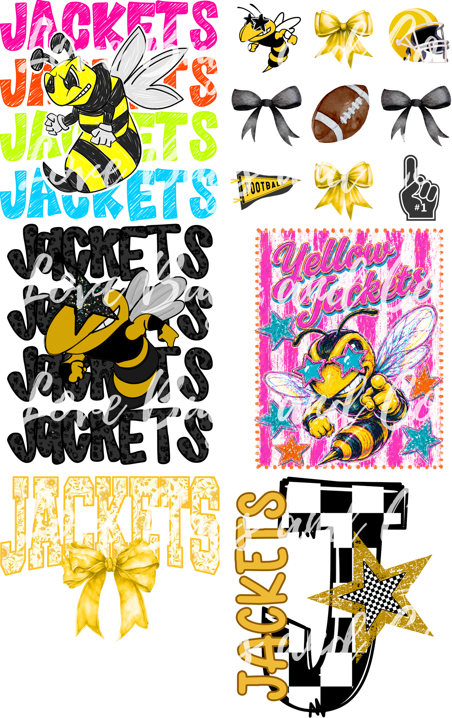 Yellow Jackets Premade Gangsheet