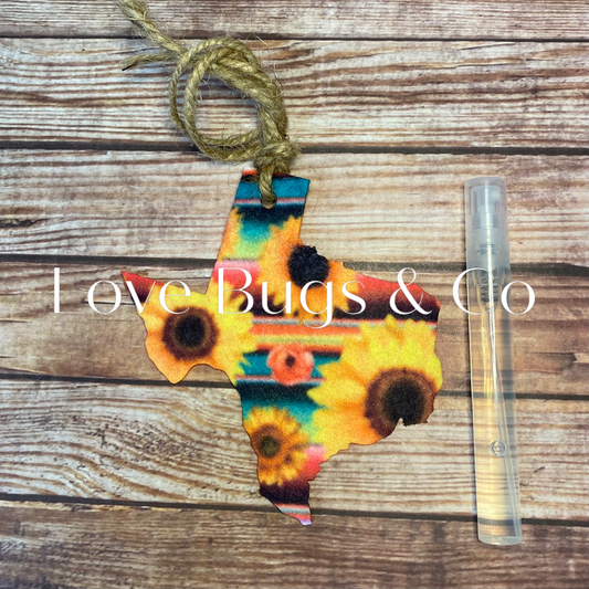 Sunflower Serape Texas Car Freshie