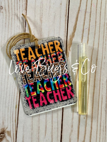 Teacher Felt Freshie w/ 5ml Fragrance Spray
