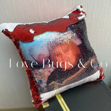 Sequin Pillow with Picture