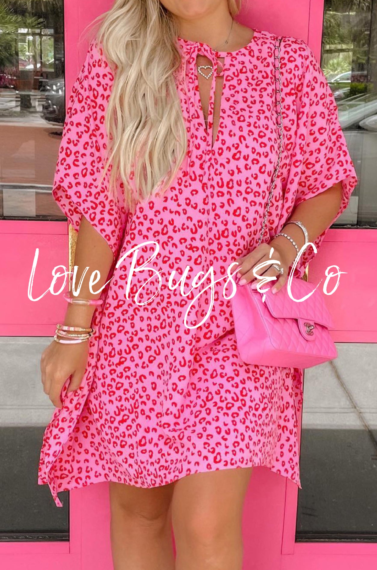 Leopard Animal Print Half Sleeve Shift