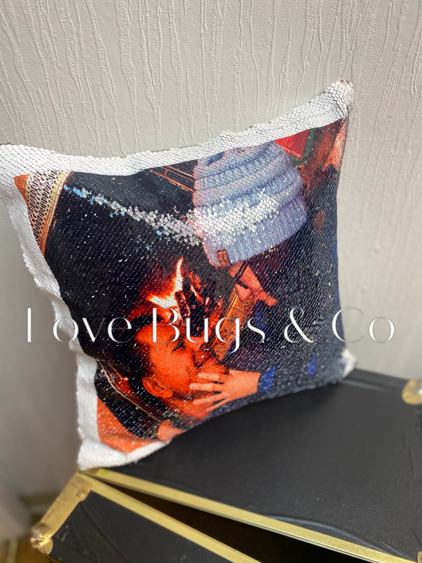 Sequin Pillow with Picture