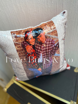 Sequin Pillow with Picture