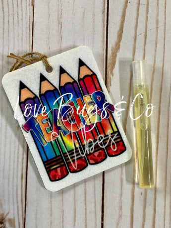 Teacher Felt Freshie w/ 5ml Fragrance Spray